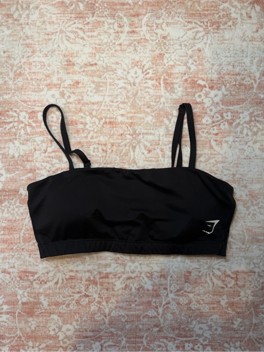 Gymshark Black bandeau Sports Bralette Size Medium